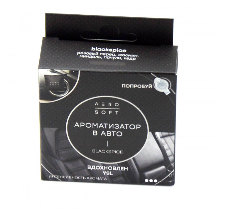 Ароматизатор  AERO SOFT 1  Blackspice мешочек 15гр