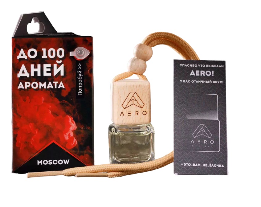 Ароматизатор  AERO Moscow Парфюм жидкий подвесной Россия 5мл