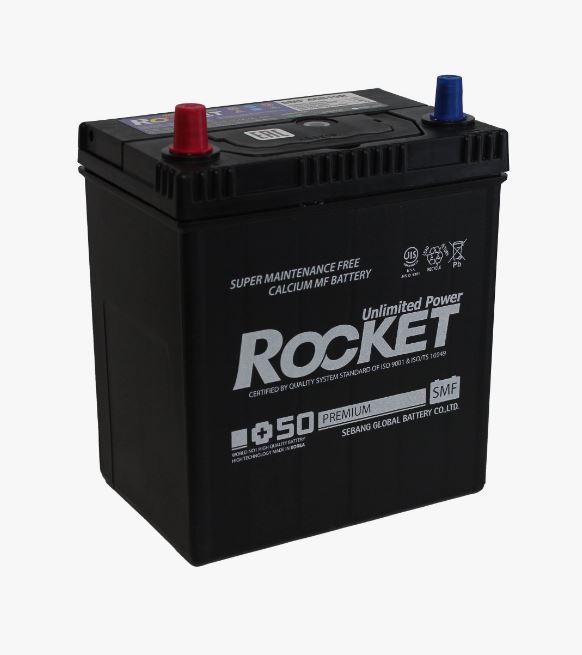 Аккумулятор Rocket SMF+50 46B19R 42а/ч пр.п.