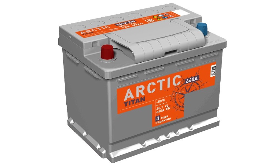 Аккумулятор TITAN ARCTIC 60 Aч прям. п. (1)