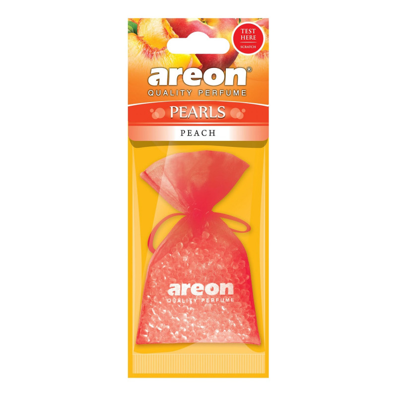 Ароматизатор  AREON Pearls Peach Фруктовый подвесной пропитанный 30гр